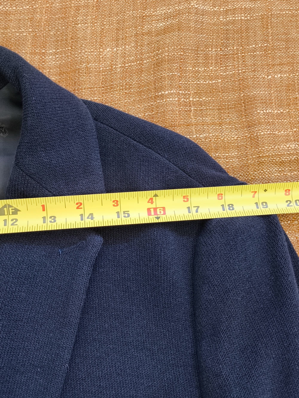 John Varvatos USA Navy Knit Crest Button Unstructured Cardigan Coat Men's Size L - Picture 12 of 16